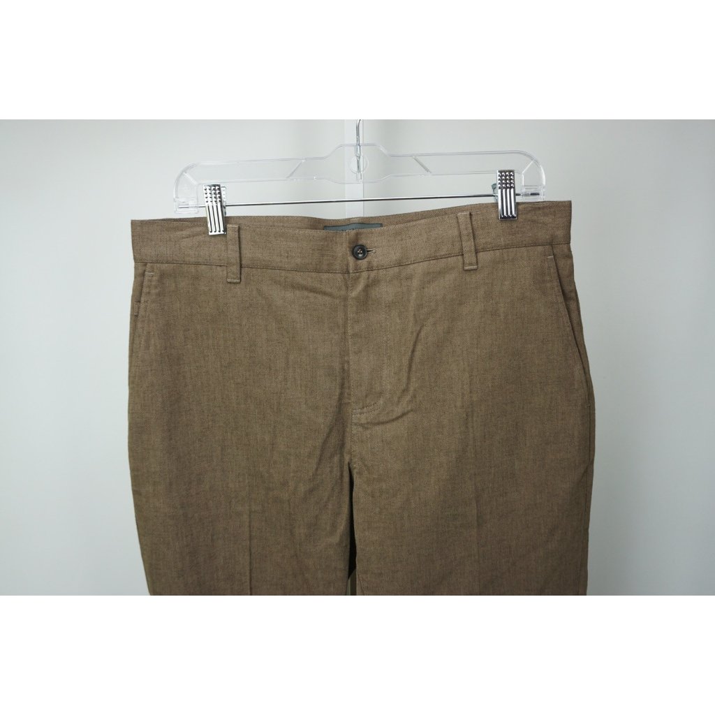 John Varvatos Brown Cotton Blend Mens Pants Sz 32 Brand New